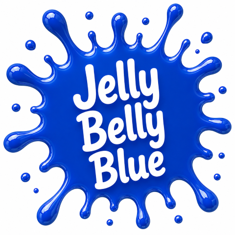 Jelly Belly Blue paint colour