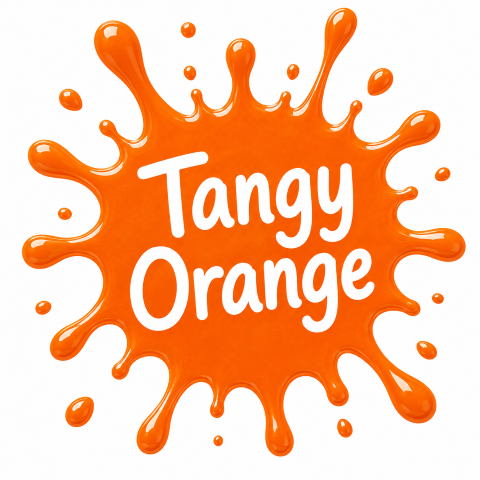 Tangy Orange paint colour